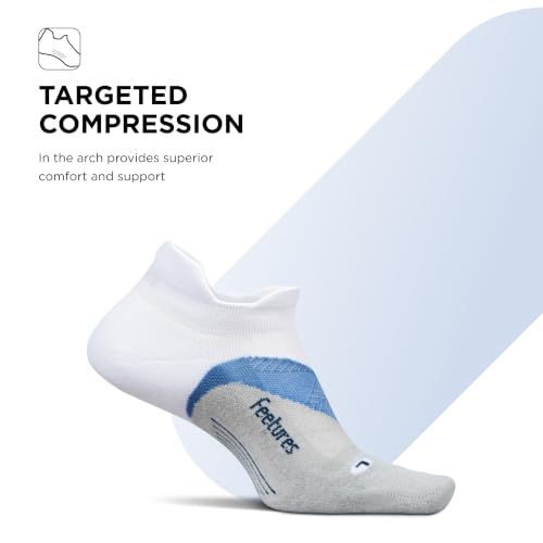 Image of Feetures Elite Light Cushion No Show Tab Sock Wave