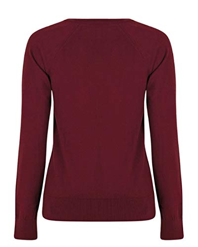 Blusa Feminina Anselmi Decote V (Bordô, GG)