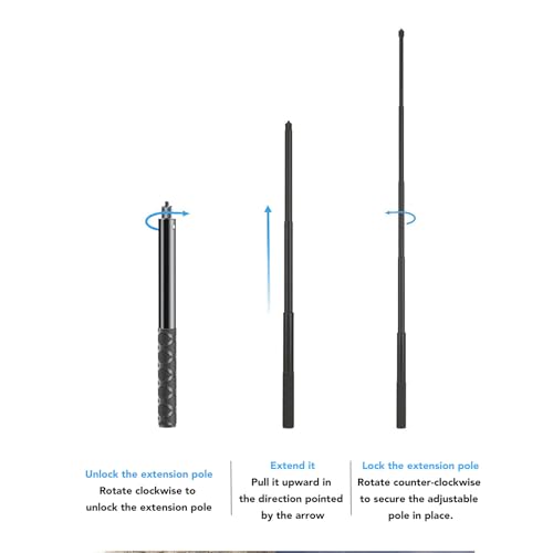 Perche à selfie monopode portable extensible et trépied stable pour caméra X3