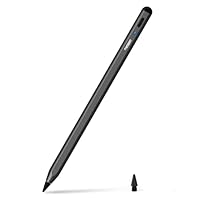 Metapen Penna A8 Compatibile con Apple iPad 2018-2026,Ricarica Rapida,Sensibile all’Inclinazione&Rifiuto del Palmo,Stylus Pencil con ipad 11 A16/10/9/8/7,Pro 11/12.9,Air 3/4/5/M2/M3/M4,Mini 5/6 (Nero)