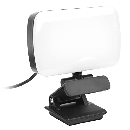 Image of Video Conference Lighting with 360 Rotatable Head, Rechargeable Webcam Light for Laptop, 120 LED Beads, 3 Color Temperatures, Stepless Brightness Adjustable Fill Light for Zoom Me