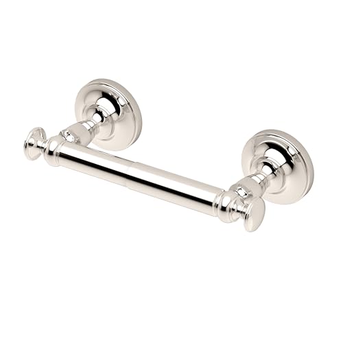 Gatco 4123B Tavern Toilet Paper Holder Wall Mount Modern Roll Holder for Bathroom Polished Nickel