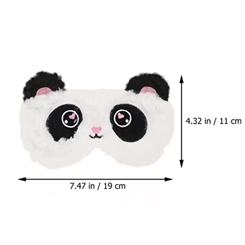 EXCEART 2 Pcs Olho de Pelúcia Cleanfold Dormindo Capa de Olho Kids Sleep Panda Blindfold Respirável