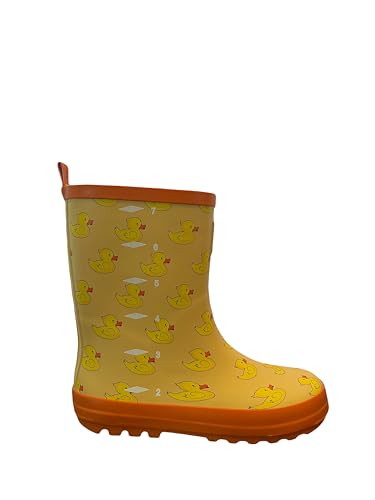 Yellow Duck Pattern Rain Boots