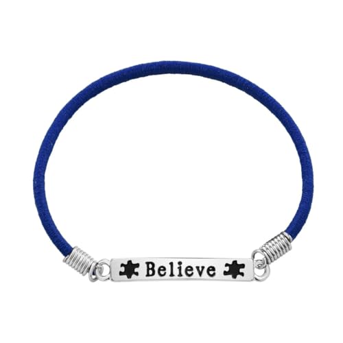 Fundraising For A Cause |Autism Believe Stretch Bracelet - Asperger’s & Autism Awareness Bracelet (1 Bracelet)