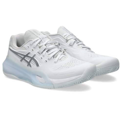 ASICS Women's Gel-Resolution X Clay Tennis Shoes, 10, White/Pure Silver - image 2