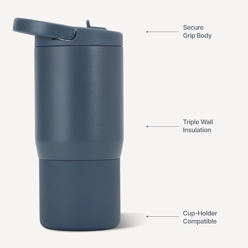 Image of HydroJug Sport 14 oz Insulated Kids Water Bottle with Straw, Cascade