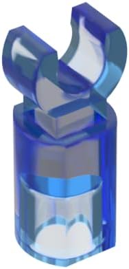 Gobricks 11090 Ornaments Bar Holder with Clip, Trans-Dark Blue, 50 pcs