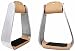 CHALLENGER Horse Saddle Stirrups Western Saddle Aluminum Angled Slanted Bell 51223