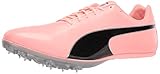 PUMA mens 19345204 Track and Field Shoe, Elektro Peach-puma Black-puma Silver, 12 US