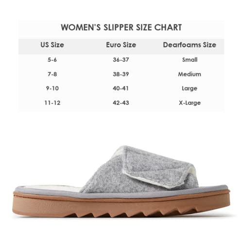 Dearfoams 26557 Women'S Norma Adjustable Wool Slide Slipper thumb #2