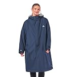 onesnug Unisex Outdoor Changing Robe Long Sleeve Coat Windproof & Waterproof Robe with Hood For Beach Wild Swimming Surfing & Walking Oversized Quick Dry (S-M, Navy)