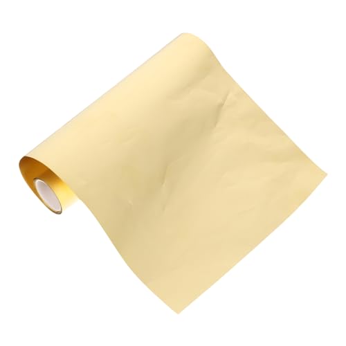 PRETYZOOM 1 Roll Sheet Brass Foil Board Foil Plate Craft Foil Crafts Foil Craft Brass Plate Yellow