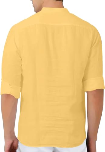 Image of Combo of Men's Regular Fit Cotton Blend Casual Kurta (Pack of 3)