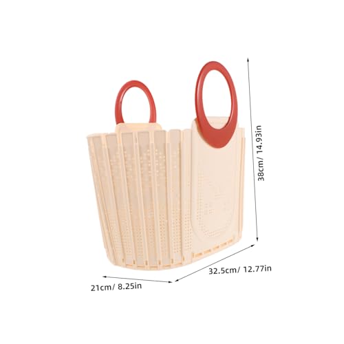 Panier de rangement plastique pliable polyvalent avec poignée