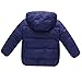 Baby Girls Boys' Winter Fleece Jackets with Hooded Toddler Cotton Dress Warm Lined Coat Outer Clothing (Blue, 4-5T)