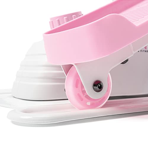 Sunny Health and Fitness Pink Under Desk Elliptical Machine - P2030