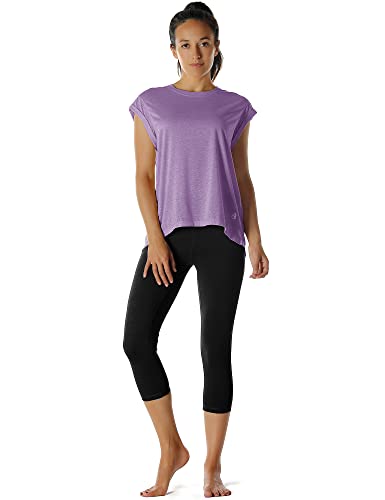 Image of icyzone Open Back Workout Tops for Women - Athletic Activewear T-Shirts Exercise Yoga Shirts(Pack of 2)