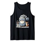Photo Gallery blue christmas gnome for xmas holidays with baby reindeer canotta Photo Gallery blue christmas gnome for xmas holidays with baby reindeer canotta
