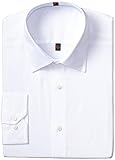 Ben Sherman Men's Super Slim Fit Solid Dress Shirt, White, 16.5