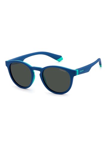 Polaroid PLD 8048/S JUNIOR Light Blue Green/Grey 45/18/130 unisex Sunglasses2