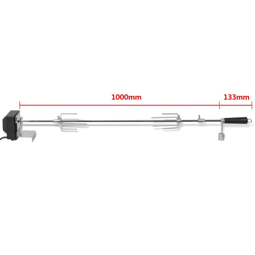 Zmotoryzowany wrzeciono do pieczenia 1000 mm Stal
