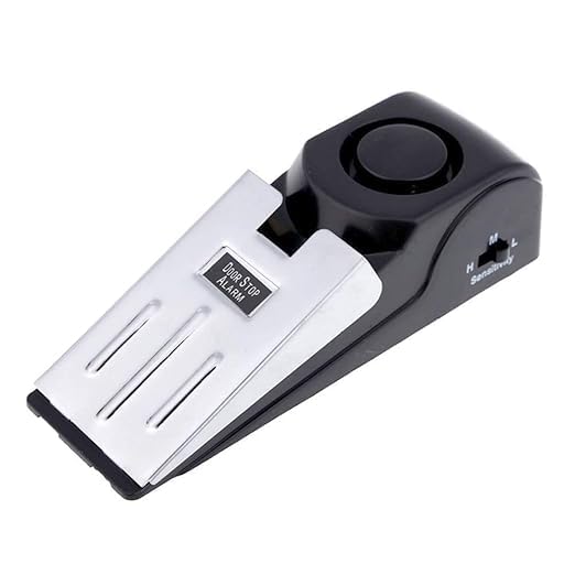 AP & ZP Upgraded Door Stopper Security Alarm, Portable 120dB Loud Entrance Alert Door Stop Alarm for Travel, Home, Apartment, and House