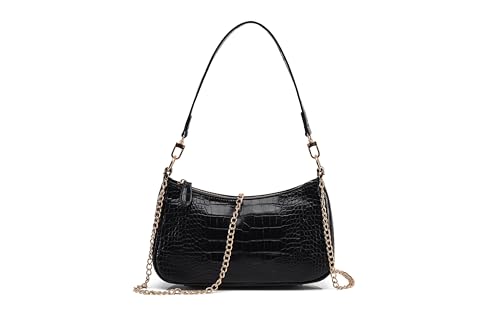 Image of Shoulder Bag for Women with 2 Removable Straps and Zipper Closure Crossbody Bags Clutch Tote HandBags Purses | with 2 Removable Straps
