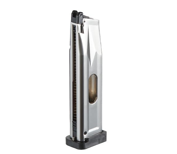 GoldenBall KLI Airsoft Hicapa Baba Yaga 2 CO2 Blowback Airsoft Magazine 30 Round - (Silver)