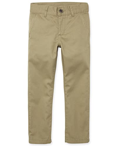 The Children's Place Boys Stretch Skinny Chino Pants,Flax Single,5