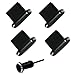 Hitefu 4 Packs USB C Port Cover, Silicone Charging Port Plug, Black Type C Dust Plug Compatible with iPhone 15,16 Series, Galaxy S24-S22, Other USB C Port