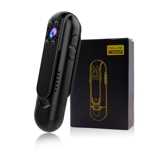 Mini Body Thumb Action Camera, 1080P Portable Body Worn Camera, Wearable Camcorder for Home/Office