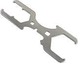 HAUTMEC 3 Way Plumber's Sink Strainer Wrench, Fits 1-3/4 inch, 2 inch. and 2-1/2 inch. Nuts，...