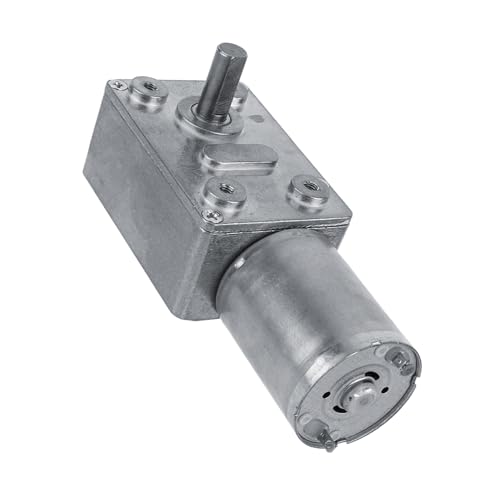 DC 12 V Schneckengetriebemotor, Vertikaler Wellenausgang, 5 U/min, 6 U/min, 20 U/min, 40 U/min, 62 U/min, Keine Selbsthemmung, Weitreichend Angepasste Einbaugrößen für Türöffner