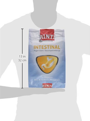 RINTI - Canine Intestinal | Leicht verdauliches Diät Trockenfutter für ausgewachsene Hunde mit gastrointestinalen Problemen. Alleinfutter mit erhöhtem Elektrolytgehalt im Beutel | 2x1kg Ente