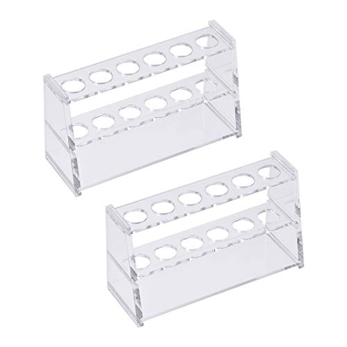 Support en acrylique pour tubes à essai évitant le basculement des flacons 10 ml