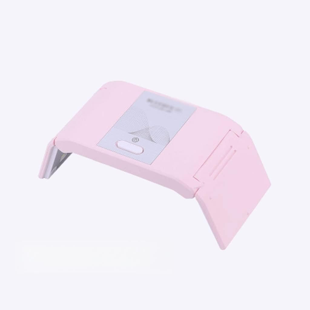 Nagellampe Mini UV-LED. Nagellampe tragbarer faltbarer Nageltrockner Abs Entzückend LED Nagellicht Perfekte Taschennagellampe for Maniküre-Liebhaber Schnelles Trocknen (Color : Pink-B)