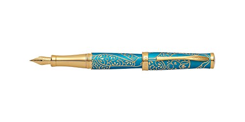 A. T. Cross Fuellhalter Sauvage M Aquamarin/Gold
