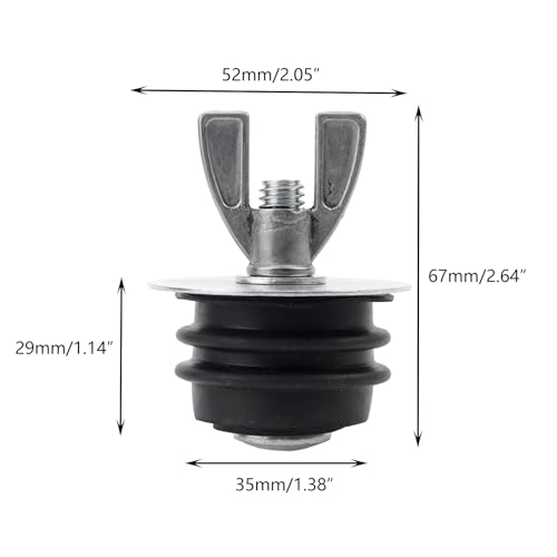 Image of Crapyt Mechanical Test Plug - Steel Universal Rubber Winter Plug for Most Pools and Pipes (1-1 /2 Inch)