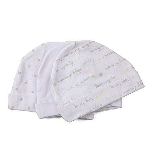 Newborn Baby Soft Cotton Organic Cap And Mitten Set Sunny Hatsfor Hospital Baby Boy And Girl(0-6 Months) White #TOP1