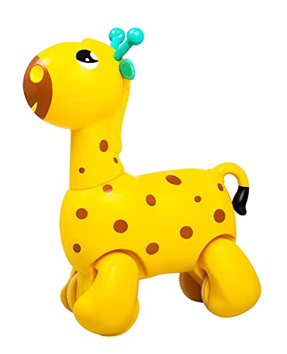 Image of Giggles Funskool Pull Along Nico The Giraffe, Activity & Learning Toys for Babies, Toddlers, for Baby Boys & Girls, Encourage Walking, Improve Balance, Multicolour, Gift Set for Kids, Ages 18+ Months