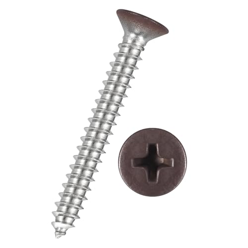 Kozelo �v���X�t���b�g�w�b�h�؃l�W 50�� - [#10x1-1/2] 304�X�e�����X�X�`�[���M���Z���t�^�b�s���O�˂� �Ƌ�g���A�C���e���A�g�����A���O���݁A�u���E���w�b�h