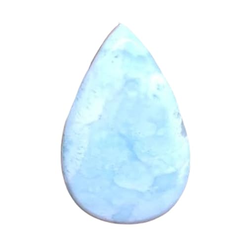 Larimar naturel gemme cabochon poire 52x33x7mm fabrication de bijoux