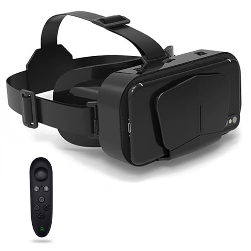 VR Brille, 3D Virtual Reality Headset Mit HD-Anti-Blaulicht-Linsen, VR Glasses Augenschutz Brille PC Unterhaltung, für iPhone Samsung Android 4,7–7,2 Zoll(F)