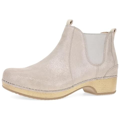 Dansko Becka Ankle Boot for Women - Memory Foam and Arch Support for All -Day Comfort and Support - Lightweight EVA Outsole for Long-Lasting Wear Champagne Suede 9.5-10 M US Cover