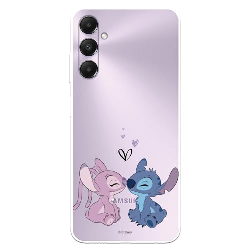 LA CASA DE LAS CARCASAS Coque compatible avec Samsung Galaxy A05s Officiel Disney Angel & Stitch Kiss pour protéger votre téléphone portable, coque en...