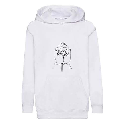 Hoodie enfant mains de prière en coton premium et finitions soignées