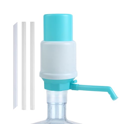 Water Pump Dispenser, Hand Water Pump, Leakproof Hand Pump, Protective Spout Cover, Adjustable Tube...