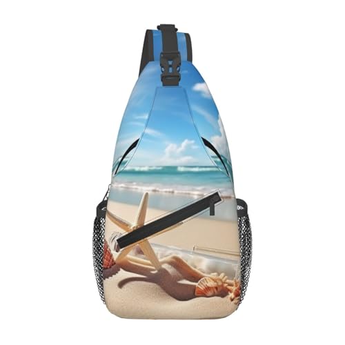 Bolso Sling para Hombre y Mujer, Negro, Un tamaño miniatura 1