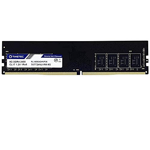 Memoria RAM Desktop DDR4 da 8GB a 2400MHz - 288 Pin UDIMM, Non-ECC, Unbuffered, CL17, 1Rx8 Single Rank, 1.2V